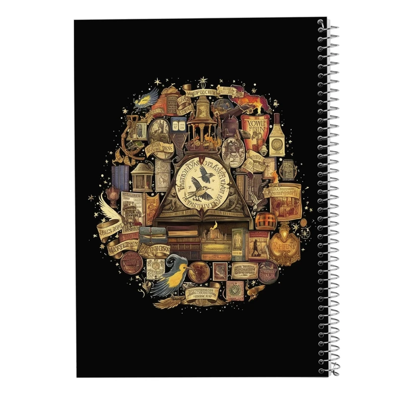 دفتر ژورنال نویسی 50 برگ مدوپد مدل نقطه ای طرح هری پاتر harrypotter کد DF10345