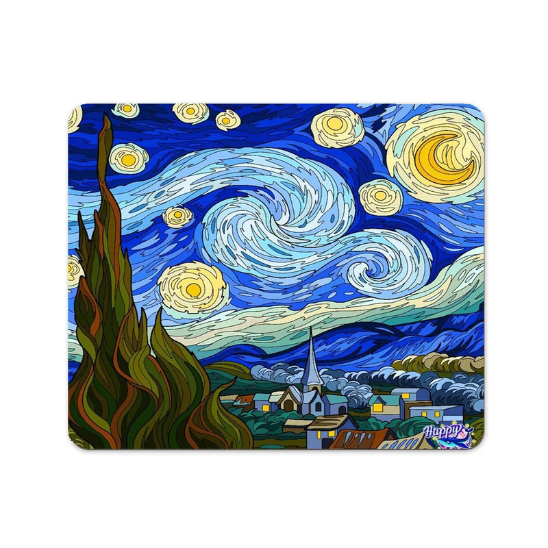 ماوس پد مدل کوبیسم شب پر ستاره کد 0512