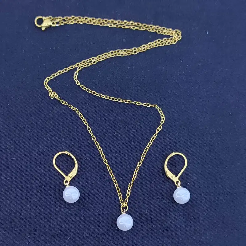 نیم ست زنانه مدل مروارید ظریف VGSN003