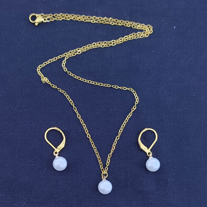 نیم ست زنانه مدل مروارید ظریف VGSN003