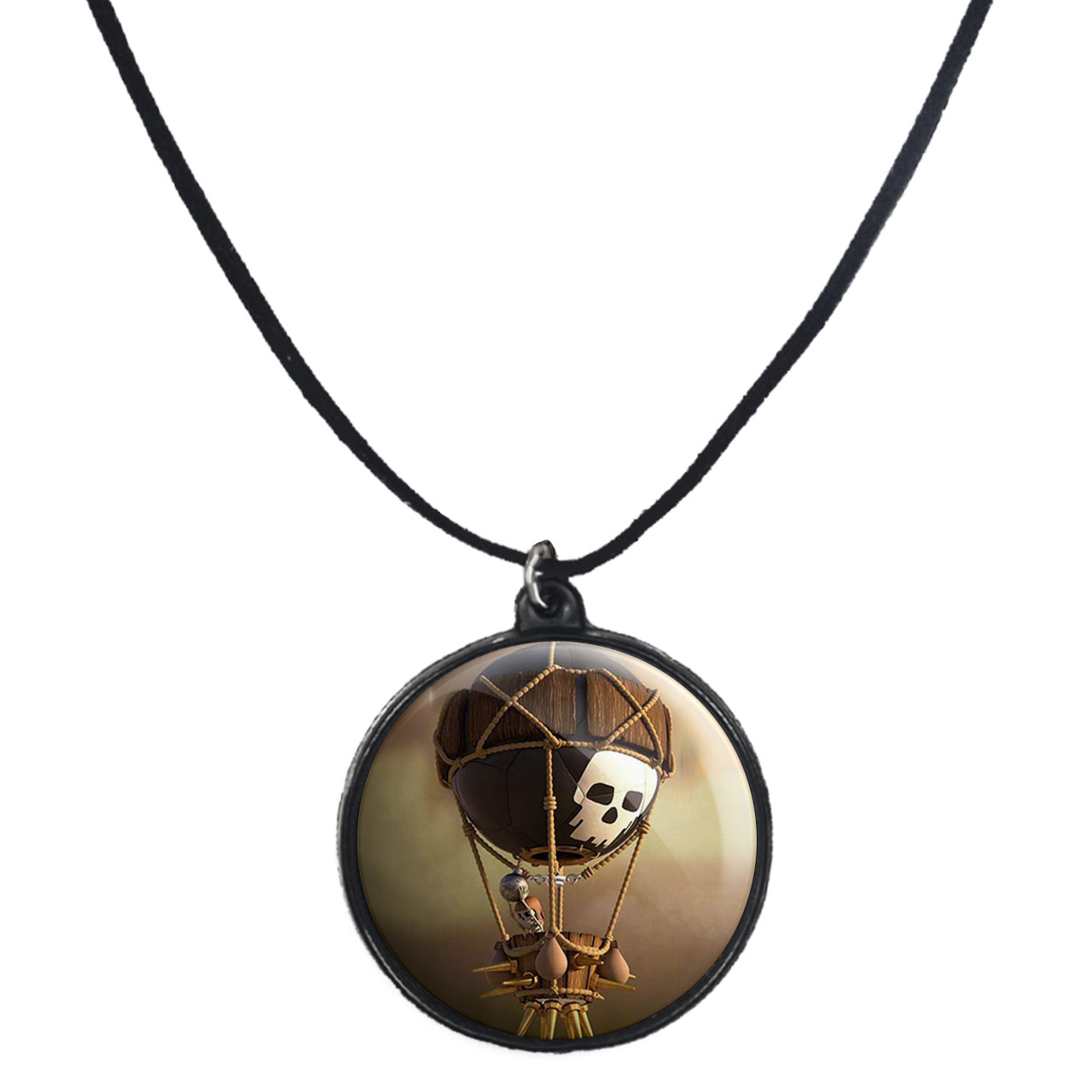 گردنبند پرمانه طرح کلش آف کلنز کد pmb.870 مدل دو طرفه