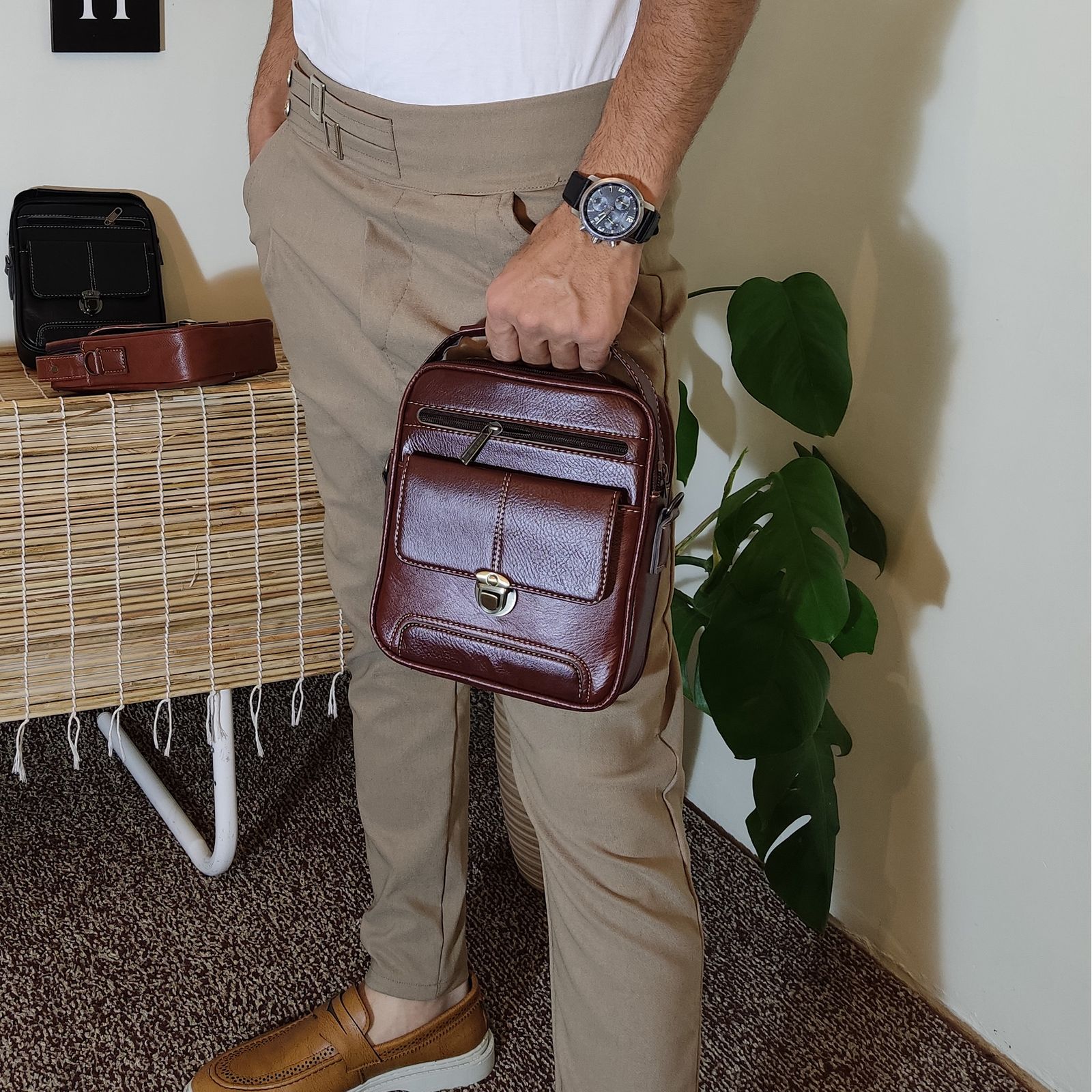 کیف دستی مردانه مدل HE121 -  - 4