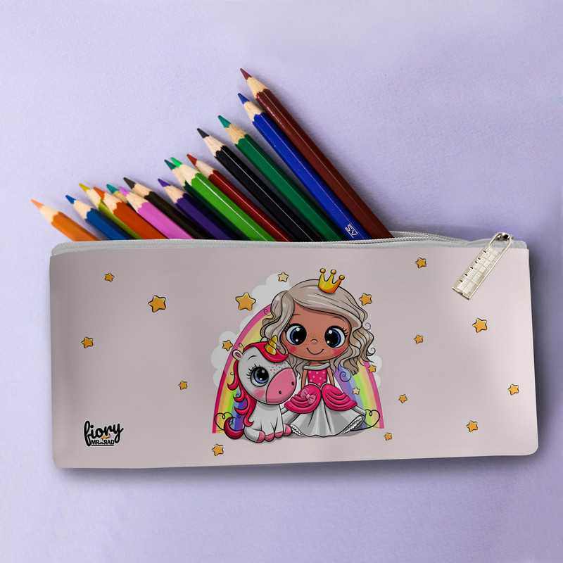 جامدادی مستر راد مدل پرنسس و اسب تک شاخ کد fiory 1972