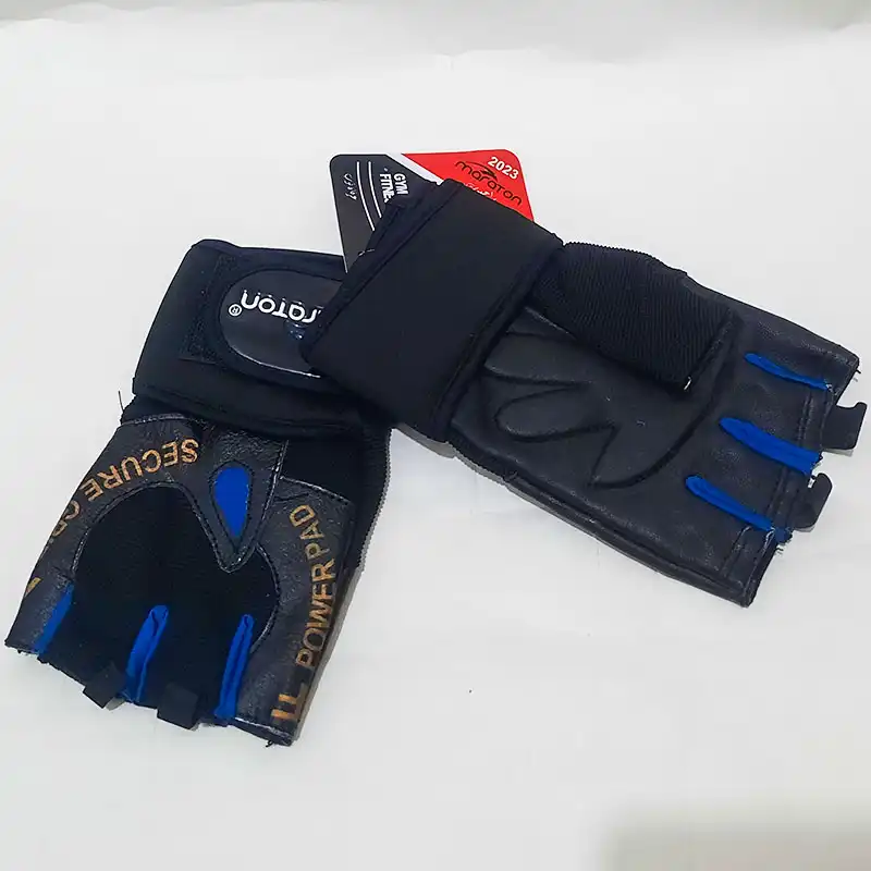 دستکش بدنسازی مدل چرمی ضخیم