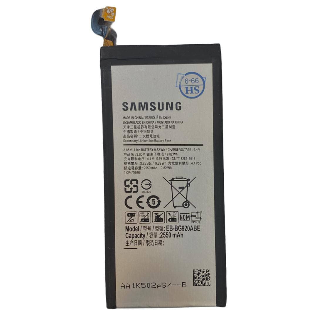 باتری موبایل مدل EB-BG920ABE ظرفیت 2550 میلی آمپر ساعت مناسب برای گوشی موبایل سامسونگ Galaxy S6