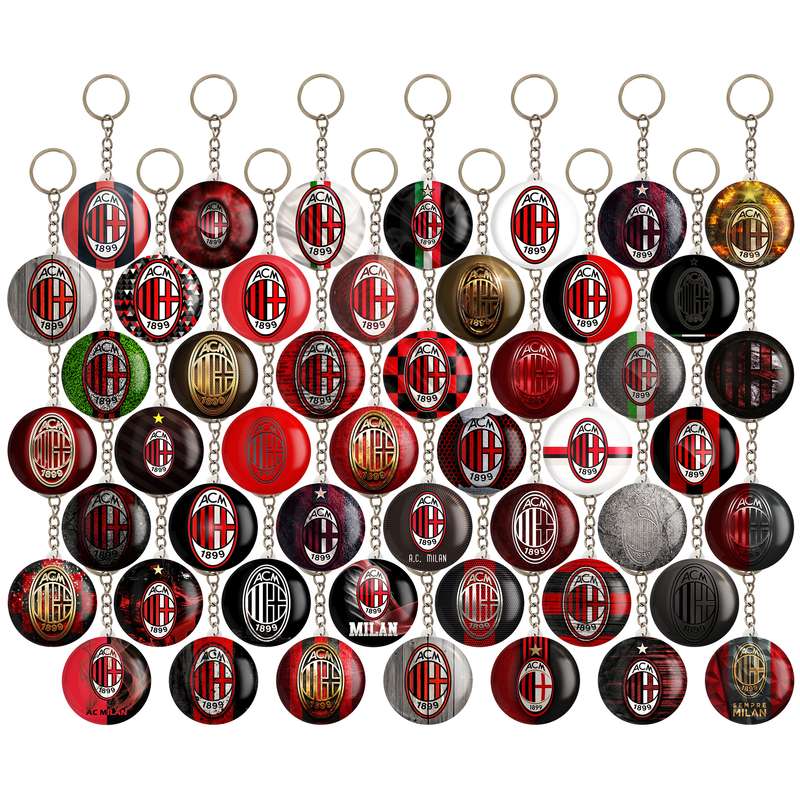 جاکلیدی خندالو مدل باشگاه آث میلان کد 125 مجموعه 49 عددی جاکلیدی خندالو مدل باشگاه آث میلان کد 125 مجموعه 49 عددی