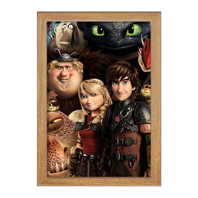تابلو خندالو مدل اژدها سواران DreamWorks Dragons  کد 13745