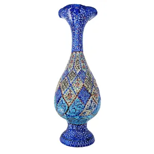 گلدان میناکاری مسی مدل گل کد A 200
