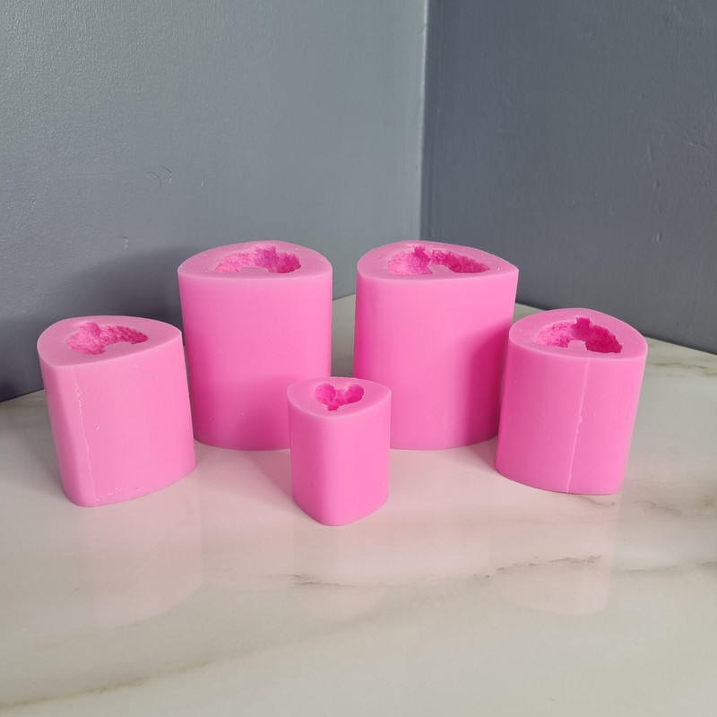 قالب شمع مدل ست کامل خرس تدی گل گلی مجموعه پنج عددی