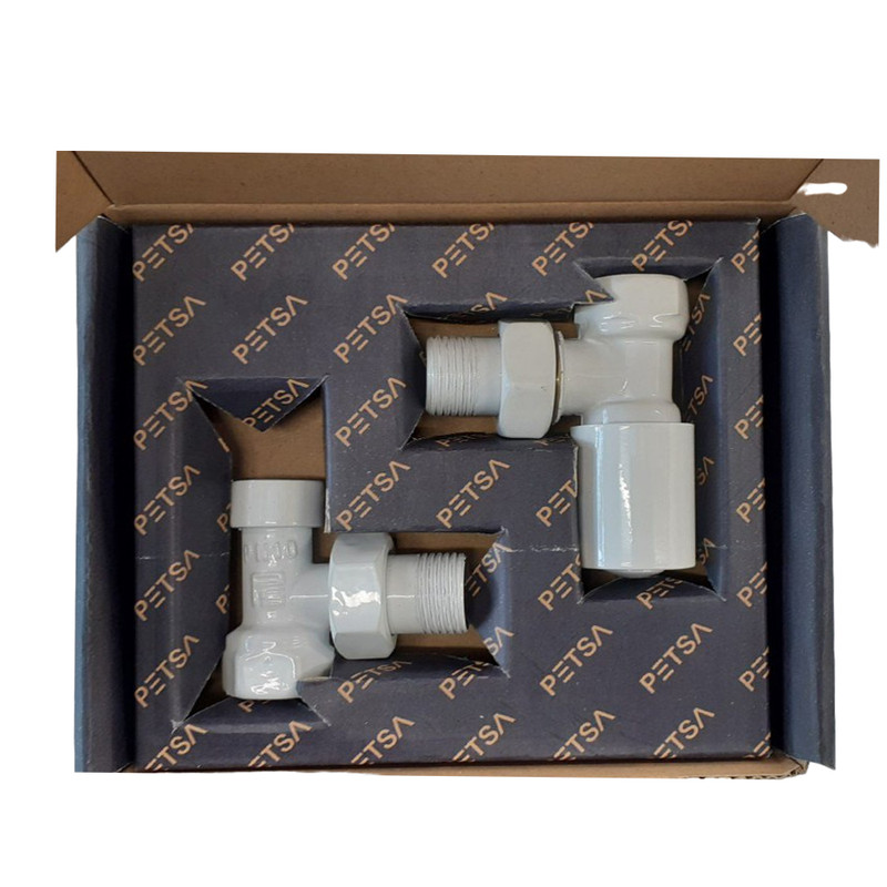 شیر زانو رادیاتور پتسا مدل دکوراتیو گرد مجموعه 2 عددی شیر زانو رادیاتور پتسا مدل دکوراتیو گرد مجموعه 2 عددی