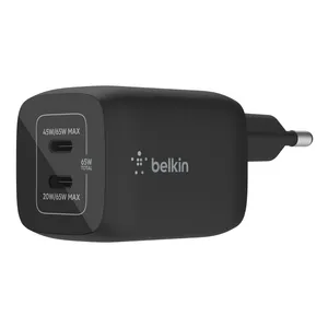 شارژر دیواری 65 وات بلکین مدل WCH013vfBK USB-C PD/GaN/PPS