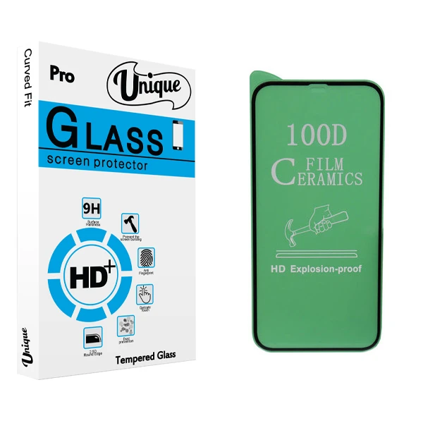 محافظ صفحه نمایش سرامیکی يونيک مدل +Clear مناسب برای گوشی موبایل اپل iPhone 12 Pro Max