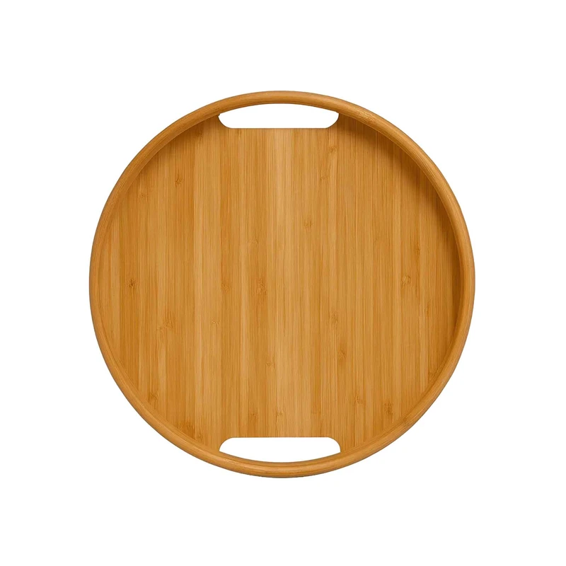 سینی بامبو گرد لبه کوتاه کد c28