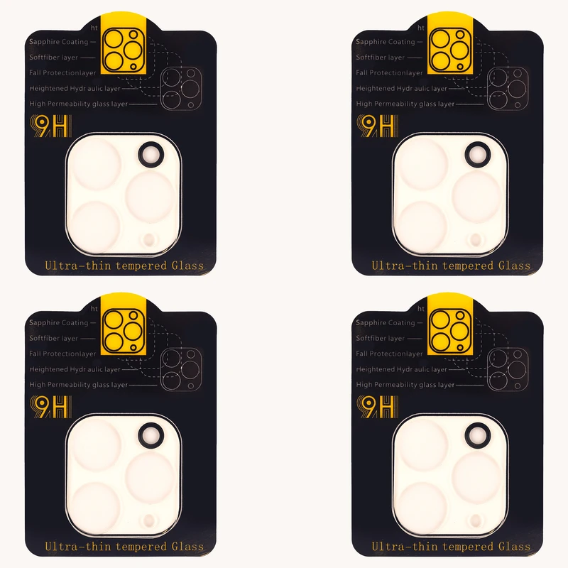 محافظ لنز دوربین مدل FULL GLASS مناسب برای گوشی موبایل اپل iPhone 11 Pro/11 pro Max  بسته چهار عددی