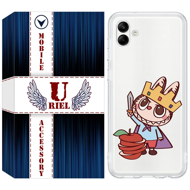 کاور یوریل مدل Clear کد 120 طرح لبوبو Labubu مناسب برای گوشی موبایل سامسونگ Galaxy A04e