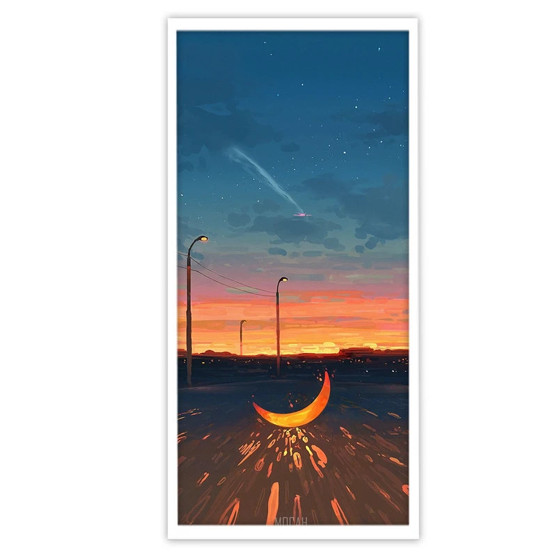 تابلو بکلیت طرح انیمه و نقاشی آبرنگ مدل W-S3089