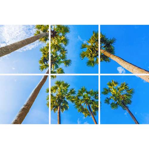 تایل سقفی آسمان مجازی مدل SK-430-2x3 سایز 60x60 مجموعه شش عددی