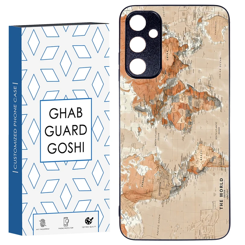 کاور قاب گارد گوشی طرح نقشه کد TPU-081 مناسب برای گوشی موبایل سامسونگ Galaxy A05s