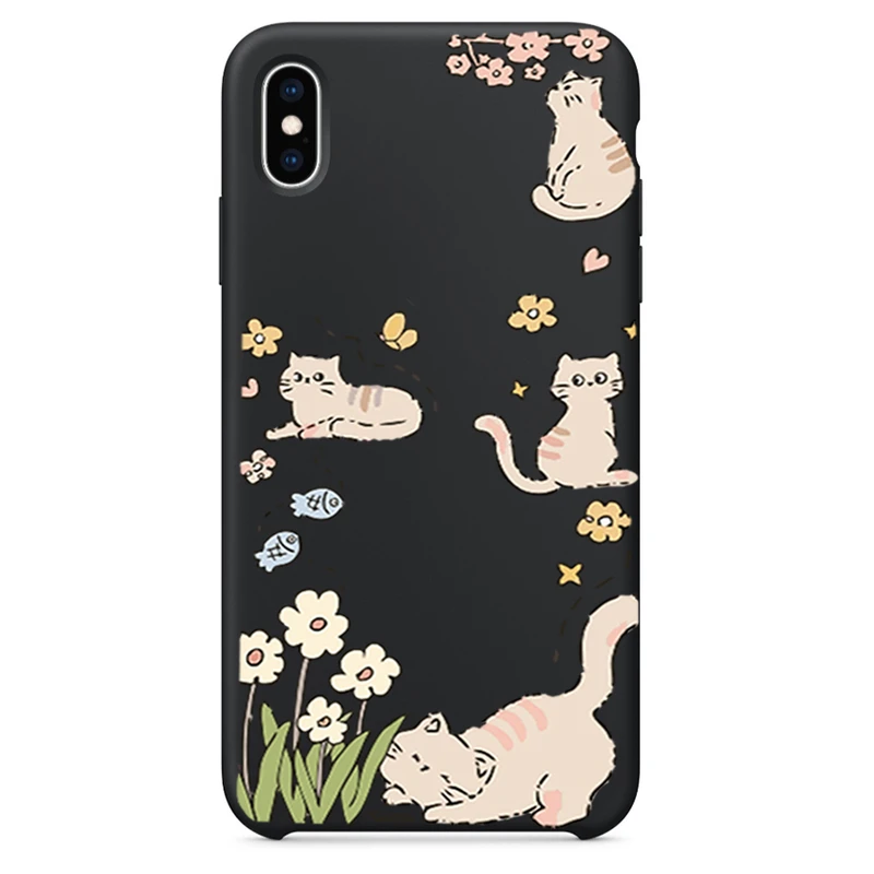 کاور طرح Cat & Flower مناسب برای گوشی موبایل اپل iPhone XS MAX