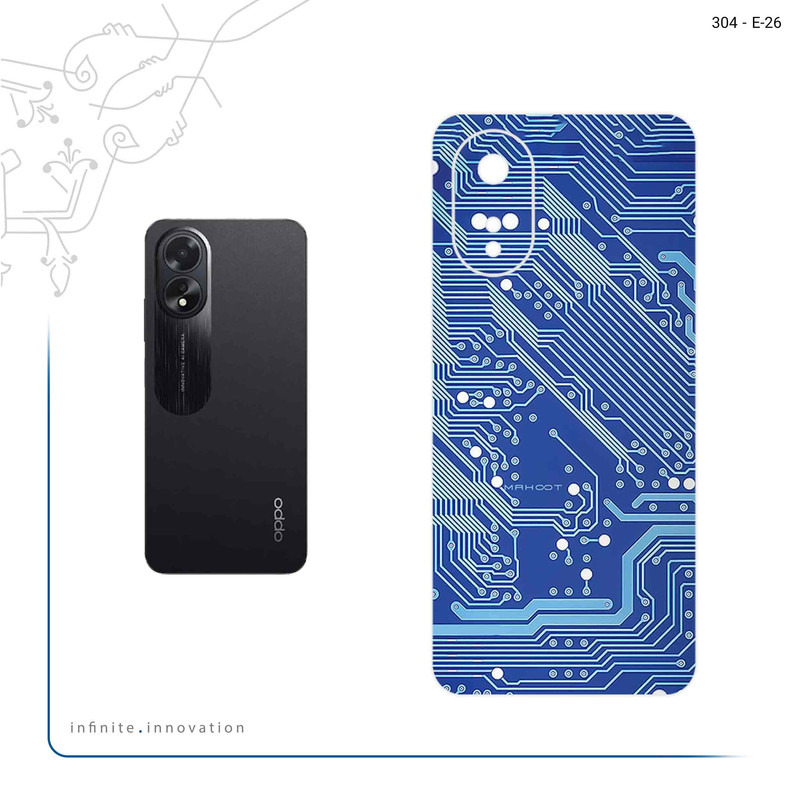 برچسب پوششی ماهوت مدل Blue_Printed_Circuit_Board مناسب برای گوشی موبایل اپو A38