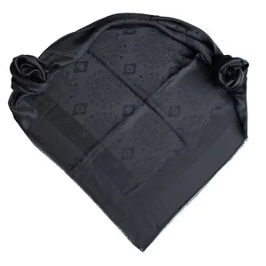 روسری زنانه کلوین کلاین مدل نخی اداری رسمی محرمی گلدار قواره بزرگ 