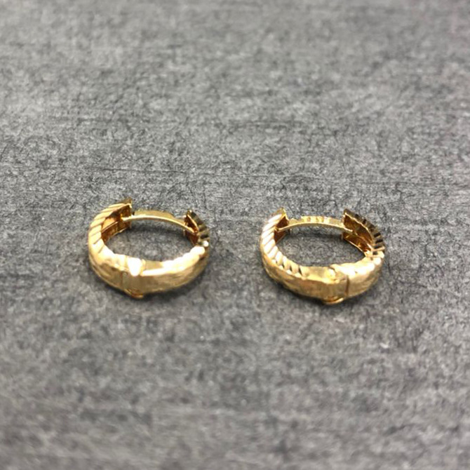 گوشواره طلا 18 عیار زنانه دوست خوب مدل dk509