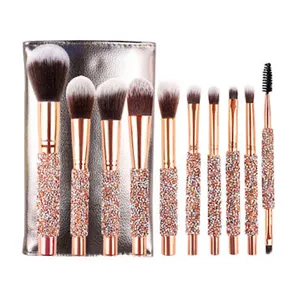 ست برس آرایشی مدل jewel01 بسته ۱۰ عددی