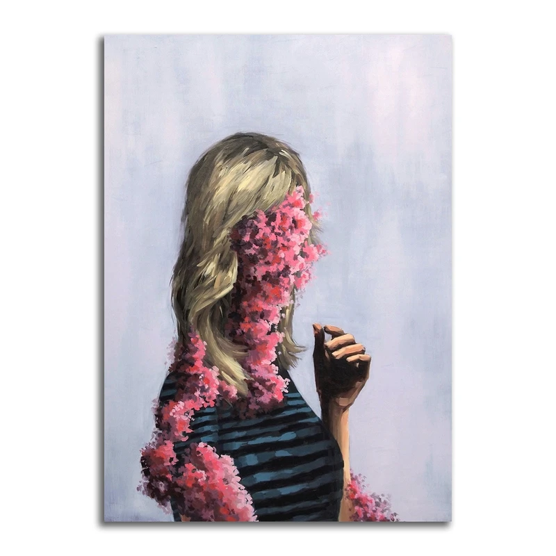 تابلو شاسی مدل نقاشی مدرن تلفیقی پرتره کد 02116