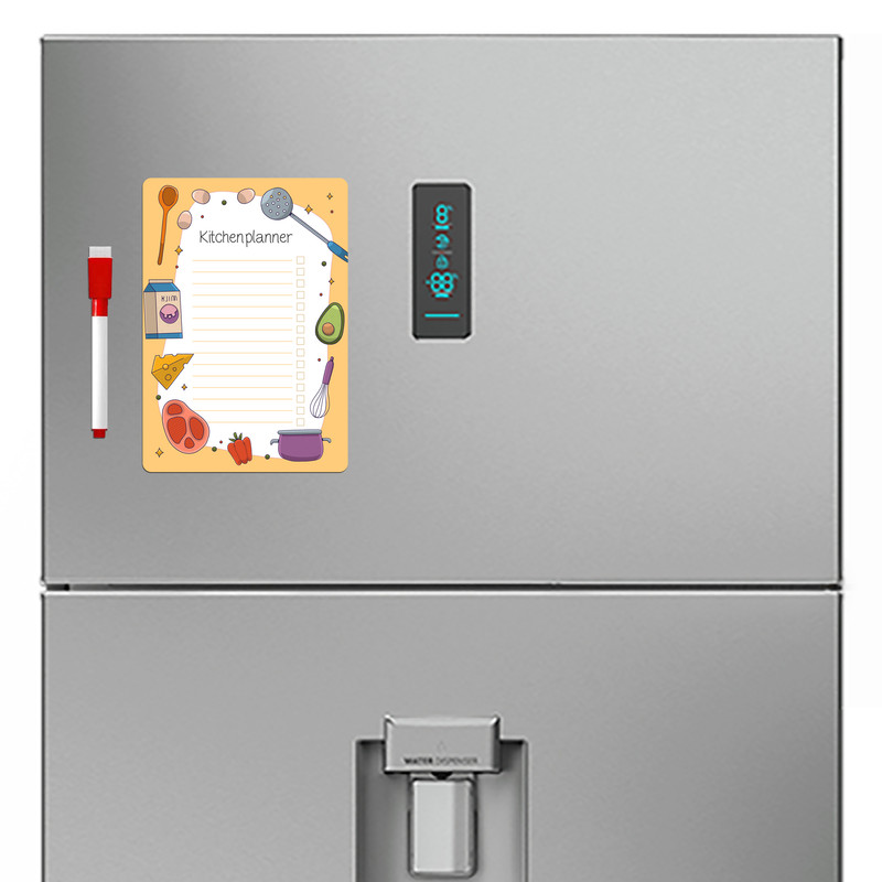 تخته وایت برد مغناطیسی جیک جیک مدل یخچالی سایز 20x14 سانتی متر