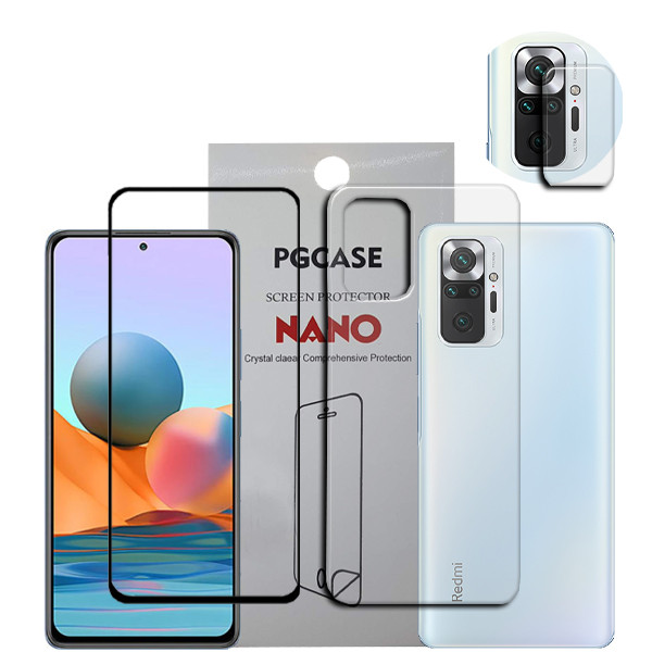 محافظ صفحه نمایش سرامیکی مدل Star Max مناسب برای گوشی موبایل شیائومی Redmi Note 10S به همراه محافظ لنز دوربین و محافظ پشت گوشی