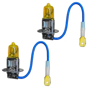 لامپ مه شکن چراغ جلو تک حالته بست یدک مدل Limo.YLW پایه H3 مناسب برای جک J5 بسته ۲ عددی