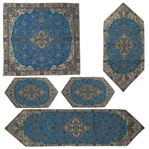 ست 5 تکه رومیزی ترمه مدل J-IMA-4774