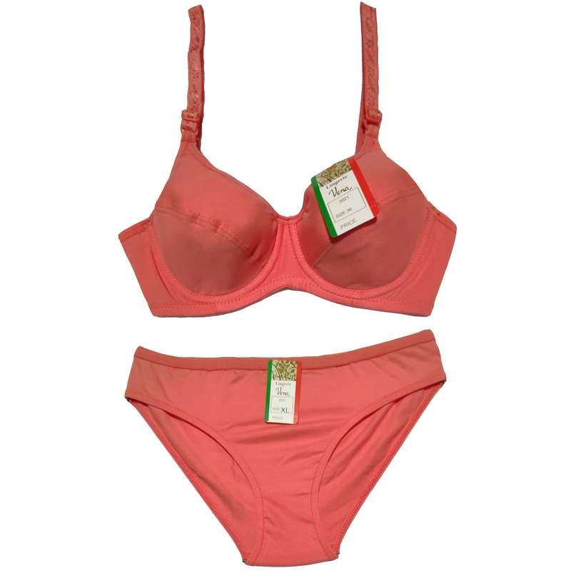 ست شورت و سوتین زنانه ونا کد 2021 رنگ گلبهی