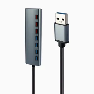 هاب 7 پورت USB3.0 کی نت مدل K-HUAMH117