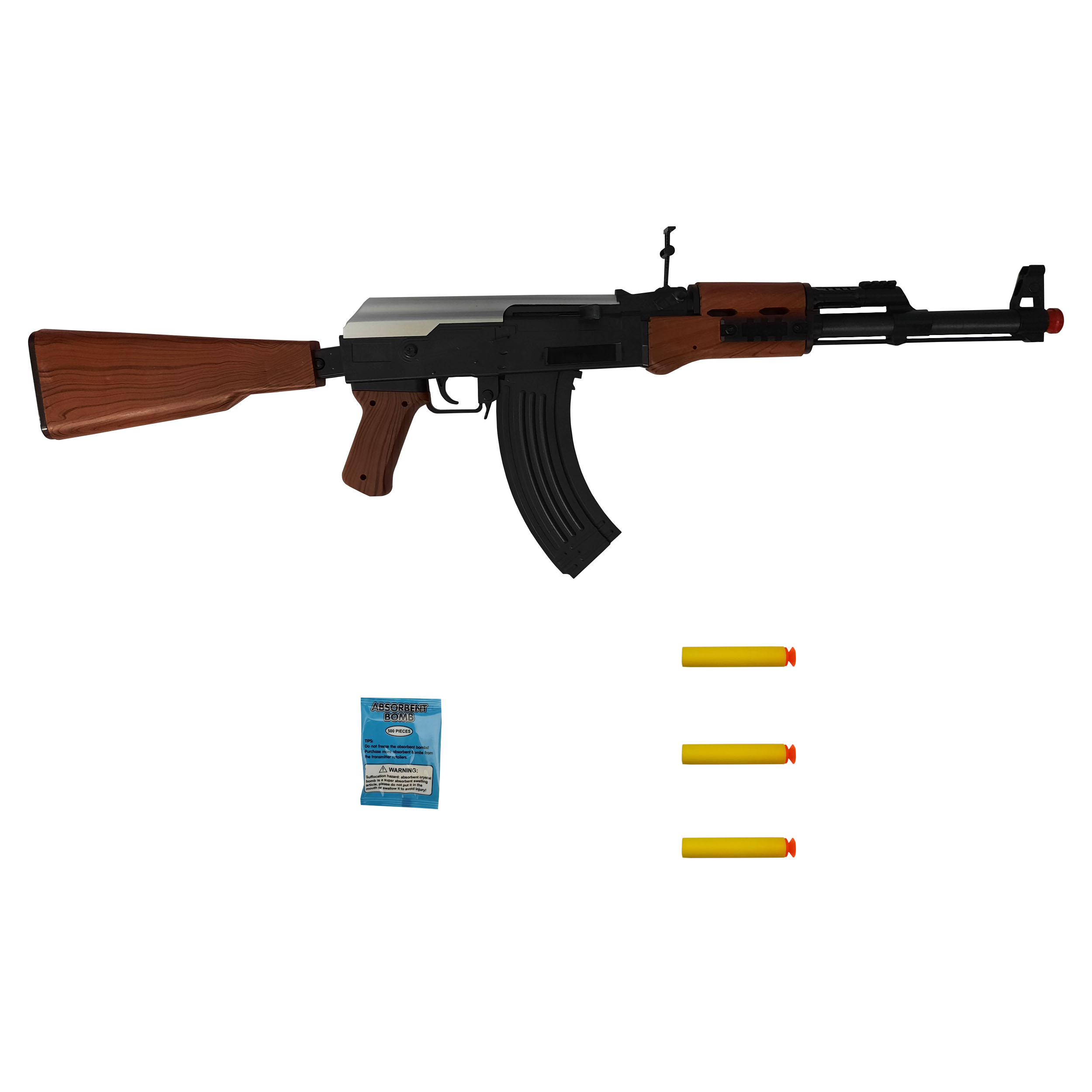 نقد و بررسی تفنگ بازی طرح کلاشینکف مدل AK123 کد 500 مجموعه 5 عددی توسط خریداران