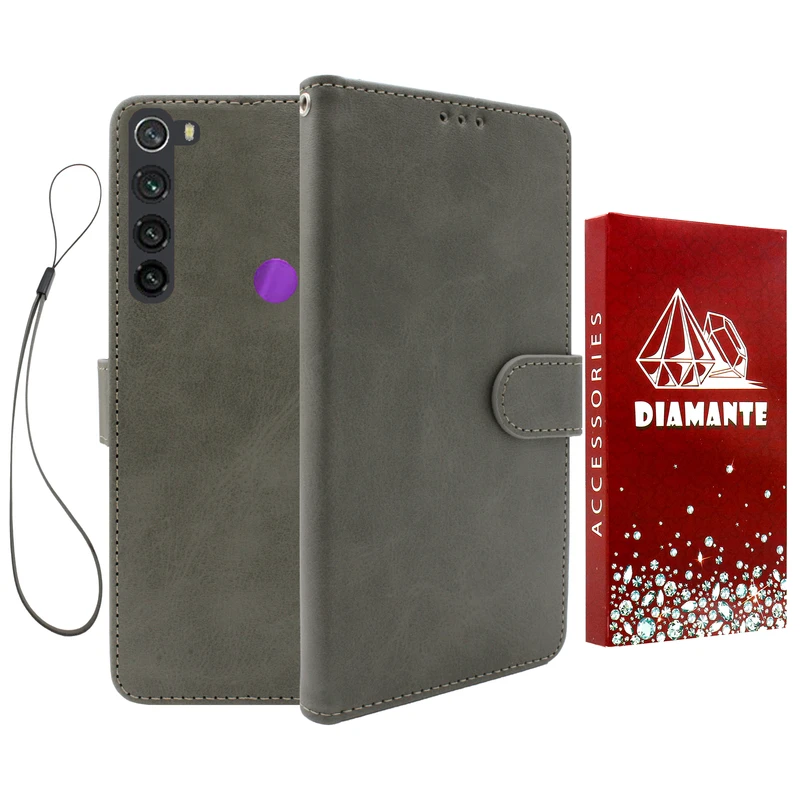 کیف کلاسوری دیامانته مدل Chanta Rd مناسب برای گوشی موبایل شیائومی Redmi Note 8T به همراه بندآویز
