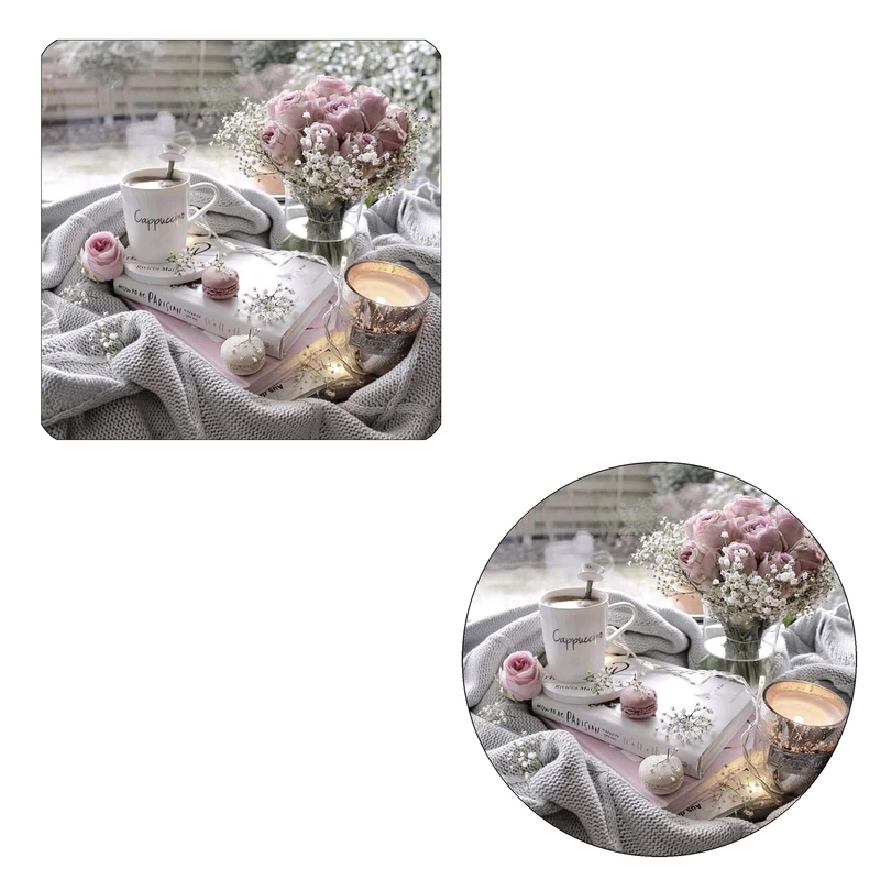 مگنت طرح رمانتیک کد w1 به همراه زیر لیوانی