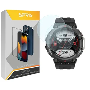 Sprig SPG Glass Screen Protector For Amazfit T-Rex 2 Pack of 2
