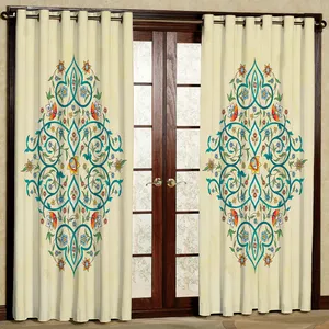   پرده مدل  هازان پانچی کد D 104L  سایز 140x200 سانتی متر