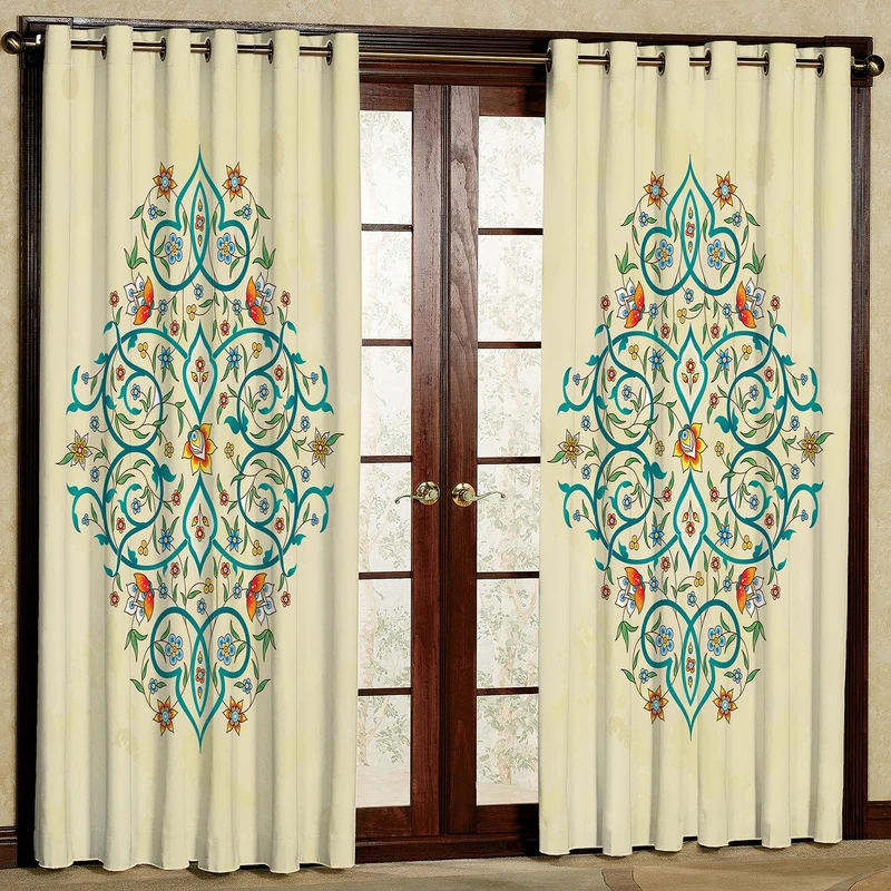   پرده مدل  هازان پانچی کد D 104L  سایز 140x200 سانتی متر