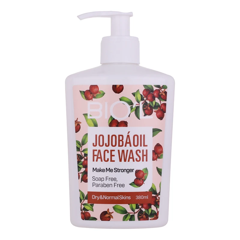 كرم شستشو صورت بيول مدل جوجوبا  مناسب پوست‌های معمولی و خشک حجم 380 ميلی لیتر