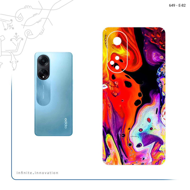 برچسب پوششی ماهوت مدل Abstract Oil Art مناسب برای گوشی موبایل اپو A98