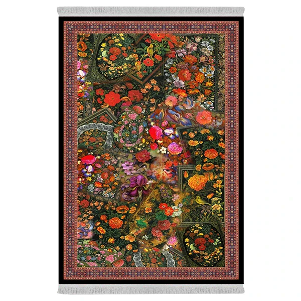 فرش پارچه‌ای دفه مدل فرشینه طرح مدرن کد 832