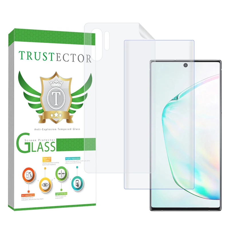 محافظ صفحه نمایش تراستکتور مدل UVNANOMTBT مناسب برای گوشی موبایل سامسونگ Galaxy Note 10 Plus 4G / Note 10 Plus 5G به همراه محافظ پشت گوشی
