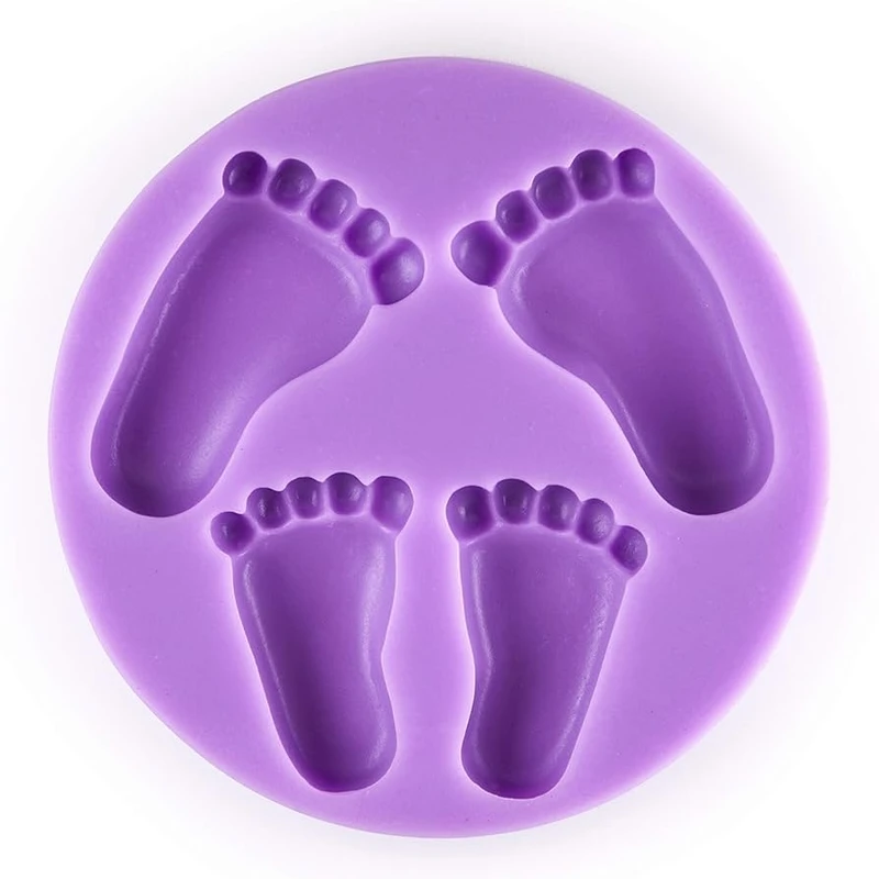 قالب شکلات مدل مالد فوندانت طرح مولد رد پای نوزاد کد M4