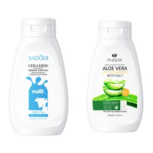 نمک حمام سادور مدل آلوئه ورا و مدل شیر گاو  ۴۳۰ گرم بسته ۲ عددی