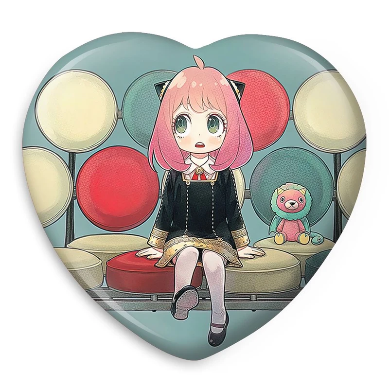 پیکسل خندالو طرح خانواده فورجر انیمه اسپای ایکس فمیلی Spy x Family مدل قلبی کد 15578