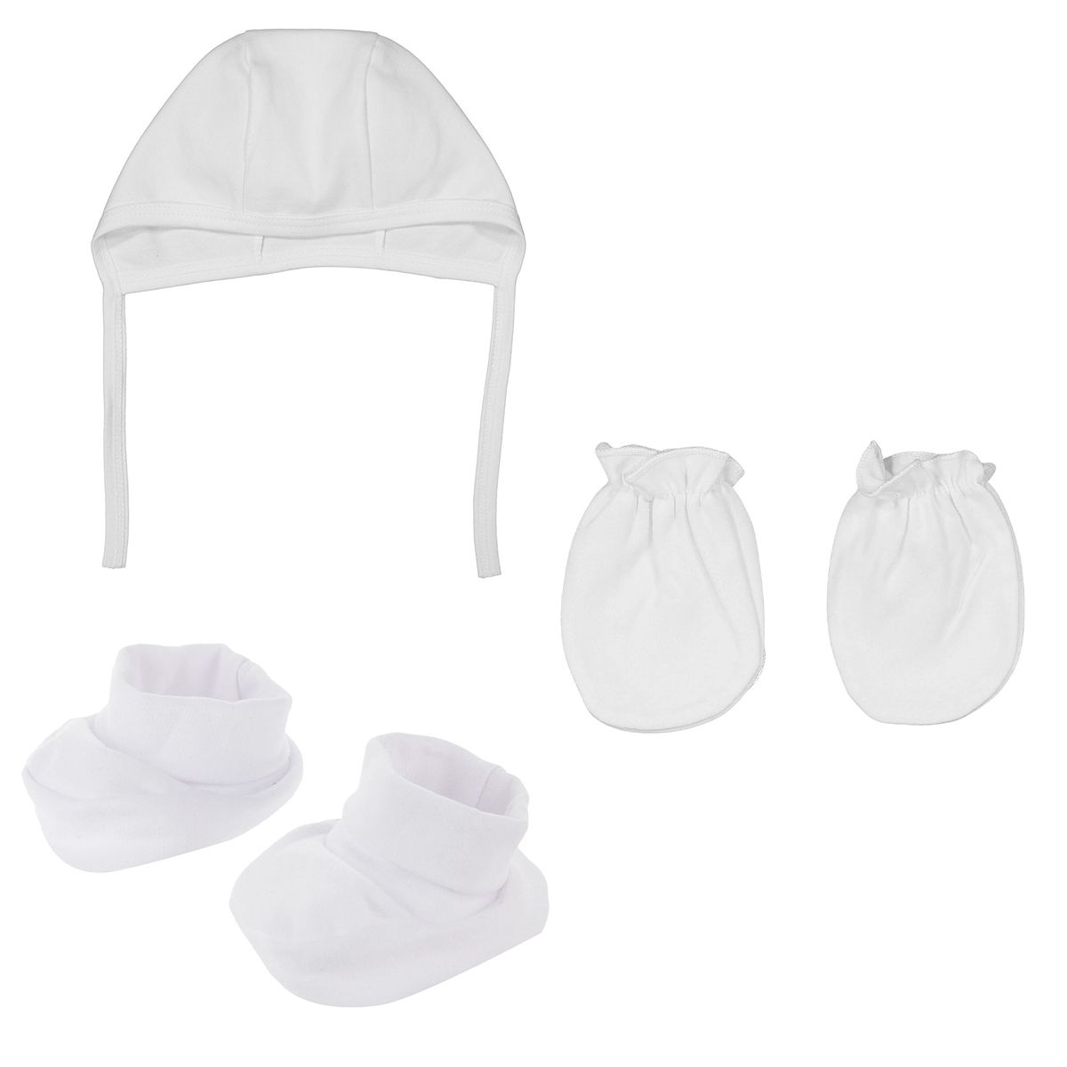 ست کلاه و دستکش و پاپوش نوزادی نیلی مدل barfi s 2022 -  - 1