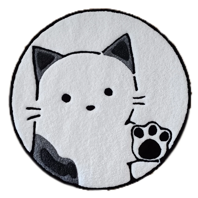 پادری مدل گربه فانتزی دایره ای سایز 70*70 سانتی متر مناسب برای فضای داخلی