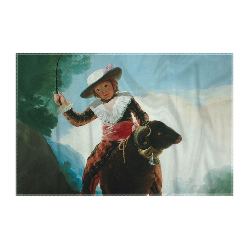 کاغذ کادو ترمه طراحان ایده مدل پسر روی قوچ از گویا کد art0289 